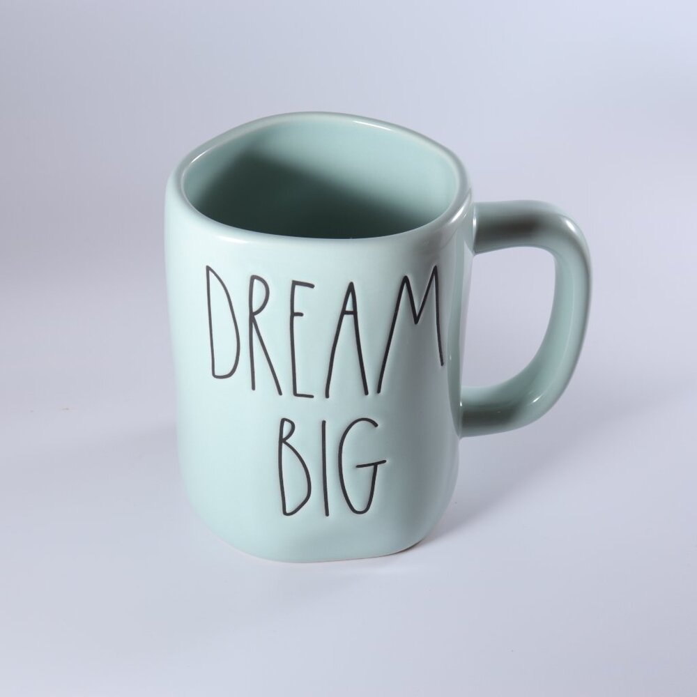 Rae Dunn Artisan Collection by Magenta Dream Big Mint Green Coffee Mug Oversized
